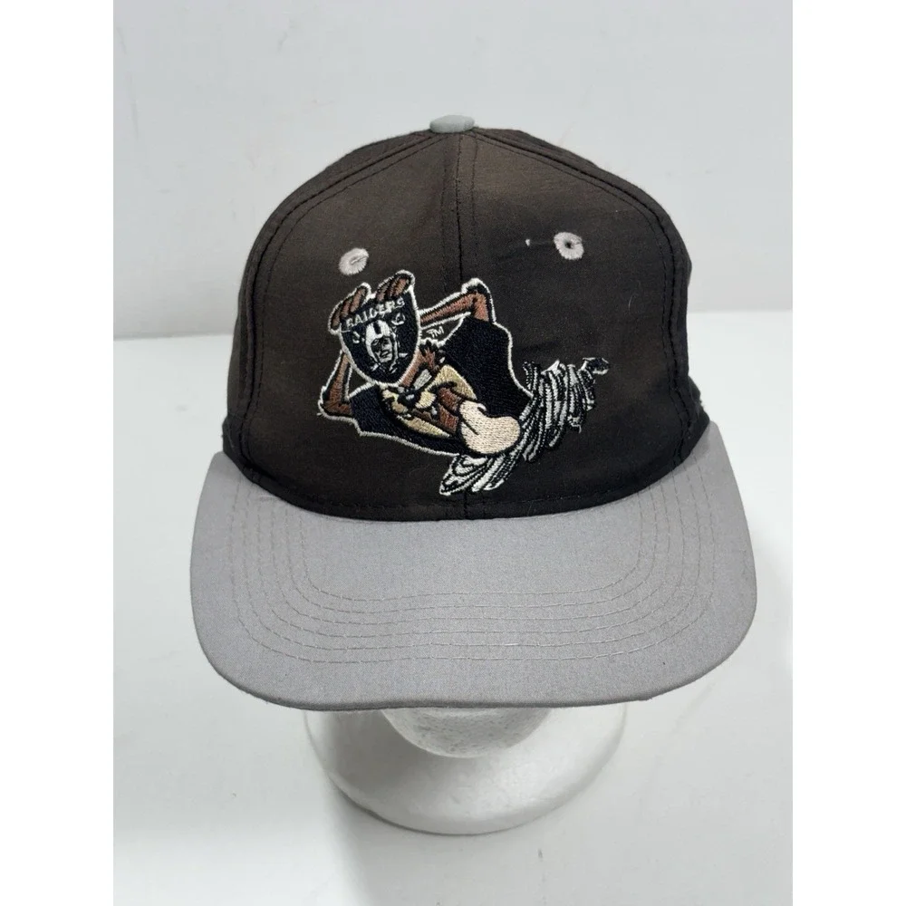 VINTAGE‎ LOS ANGELES RAIDERS TAZ LOONEY TUNES CAP 1993 Youth